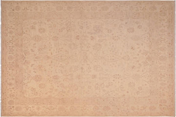 handmade Traditional Kafkaz Chobi Ziegler Beige Lt. Brown Hand Knotted RECTANGLE 100% WOOL area rug 8 x 10